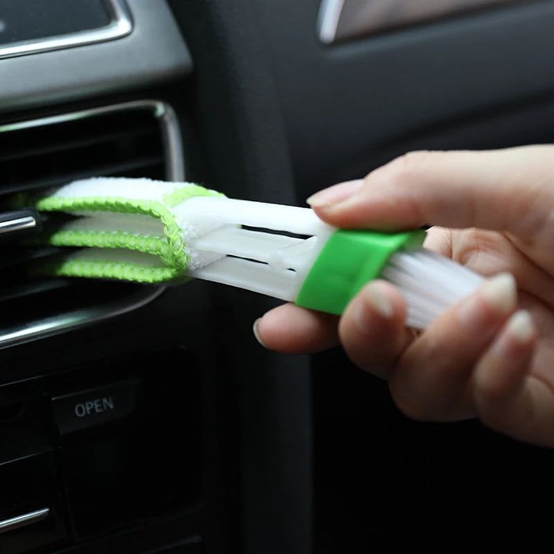 Car Air Conditioning Outlet Cleaning Brush Dust Remover Auto Dusting Blinds Keyboard Cleaner Car Interior Cleaning Accessories