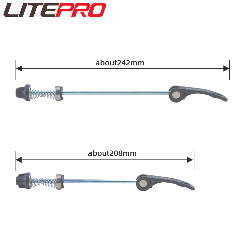 Litepro Aluminum Alloy Quick Release Lever MTB Mountain Bike Wheelset QR Rod For Road Folding Bicycles Wheels Skewers