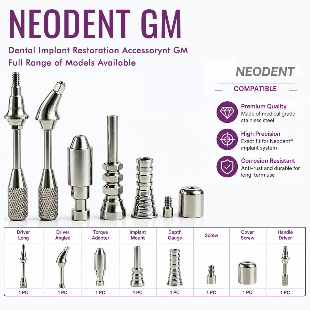 Neodent Grand Morse MUA Multi Unit Abutment Titanium Straight Angled 17° 30° Implant Prosthetic Restoration Components
