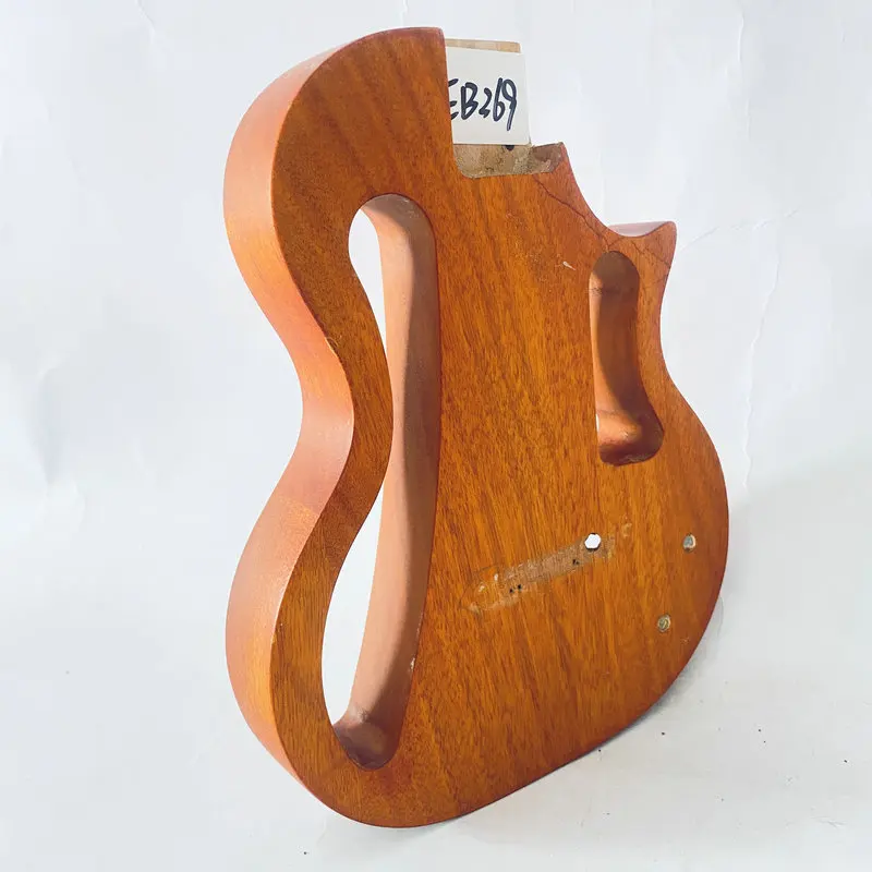 EB369 MINI Guitar Body Nature Color for Electric Ukulele Body DIY Replace Custom Order Solid Redwood