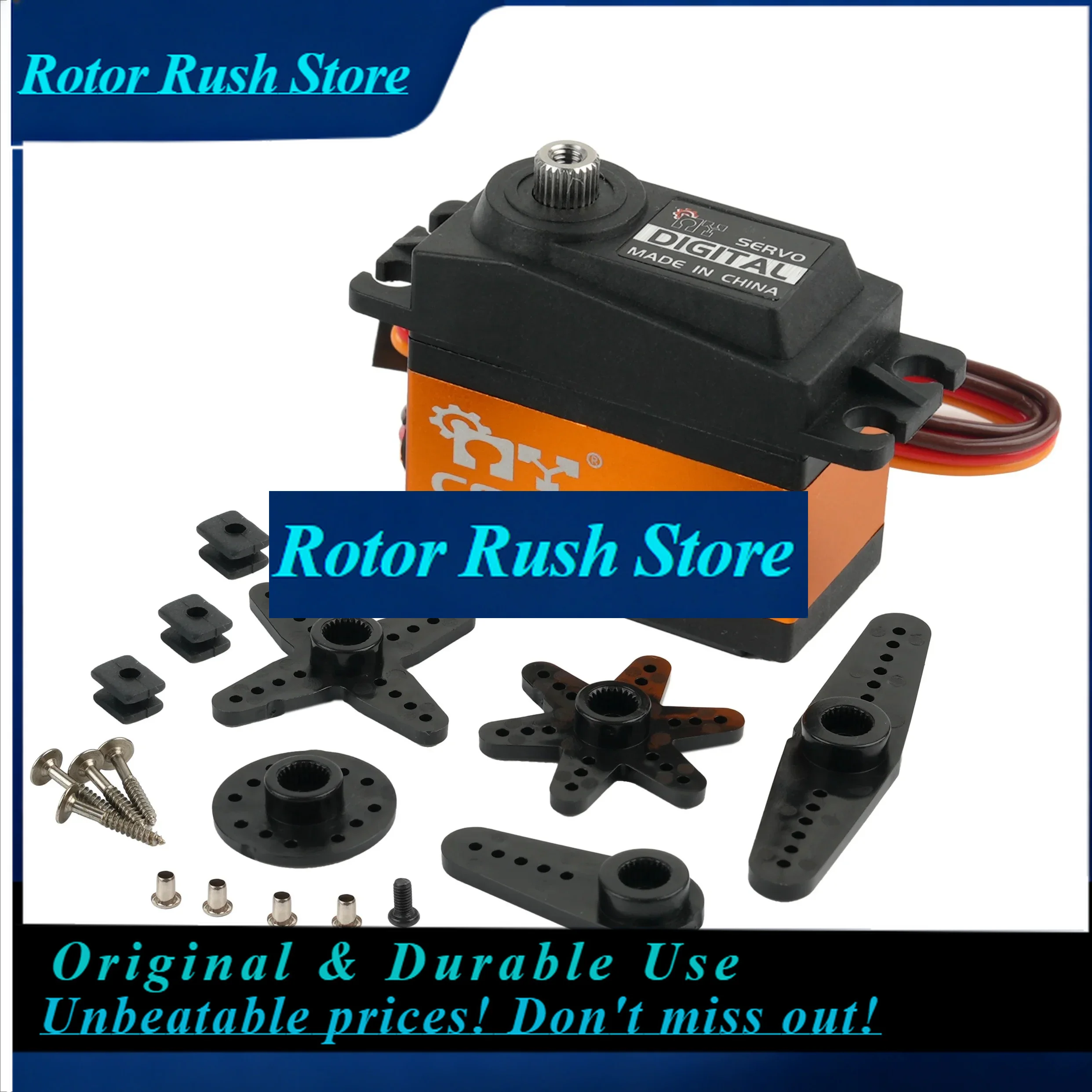 RoRuS4PCS JX CS-1256TG 6.0V 20KG Torque Digital s Full Metal Gear Coreless Motor RC  For 1/8 1/10 Car Hsp HPI Drone Cr