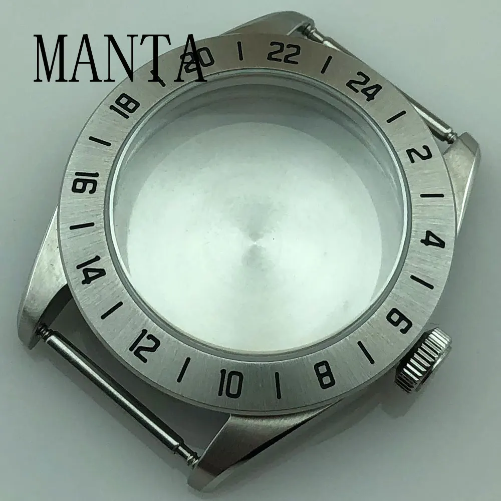 

MANTA 39mm Silver Case Sapphire Glass Fit NH35/NH36 Movement Watch Parts