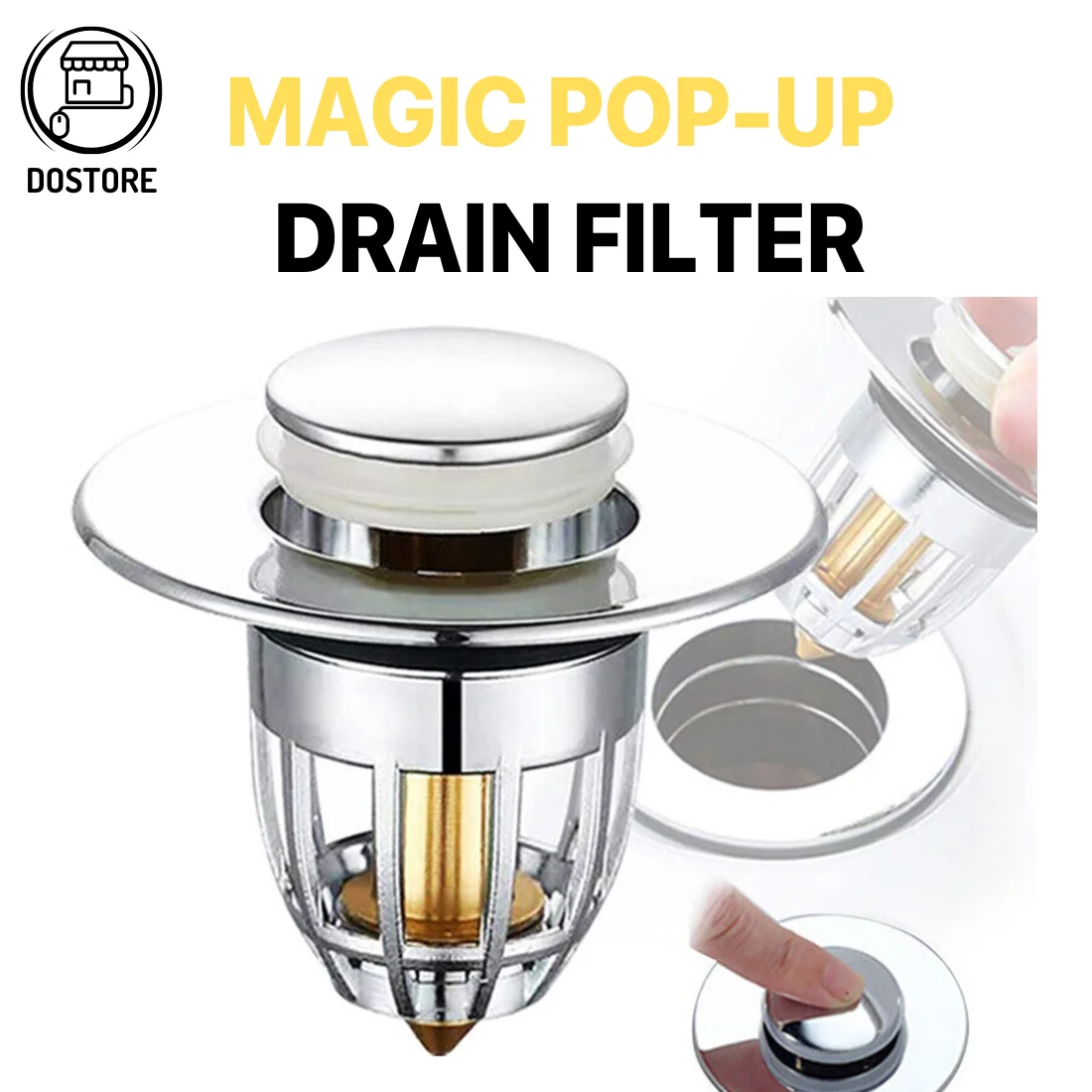 Universal Magic Drain Sink Stopper, Instantly Replace Broken Stoppers