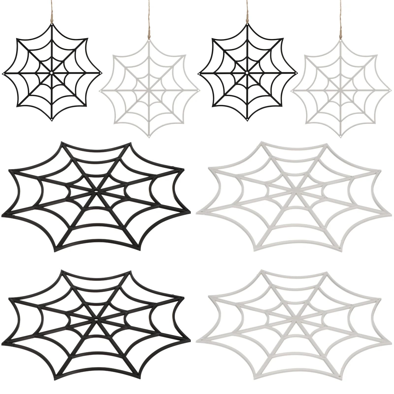 12 Pcs Plastic Spider Web Cobwebs Halloween Decorations Toy Cake Fun Realistic Fake Weds Artificial