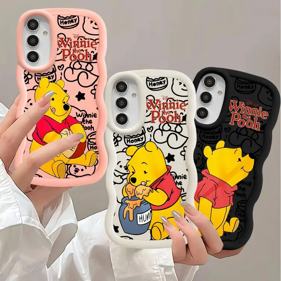 Disney Winnie The Pooh Phone Case for Samsung Galaxy A14 A13 A15 A12 A23 4G A34 A33 A53 A25 A24 A54 A73 A35 A55 5G Soft Cover