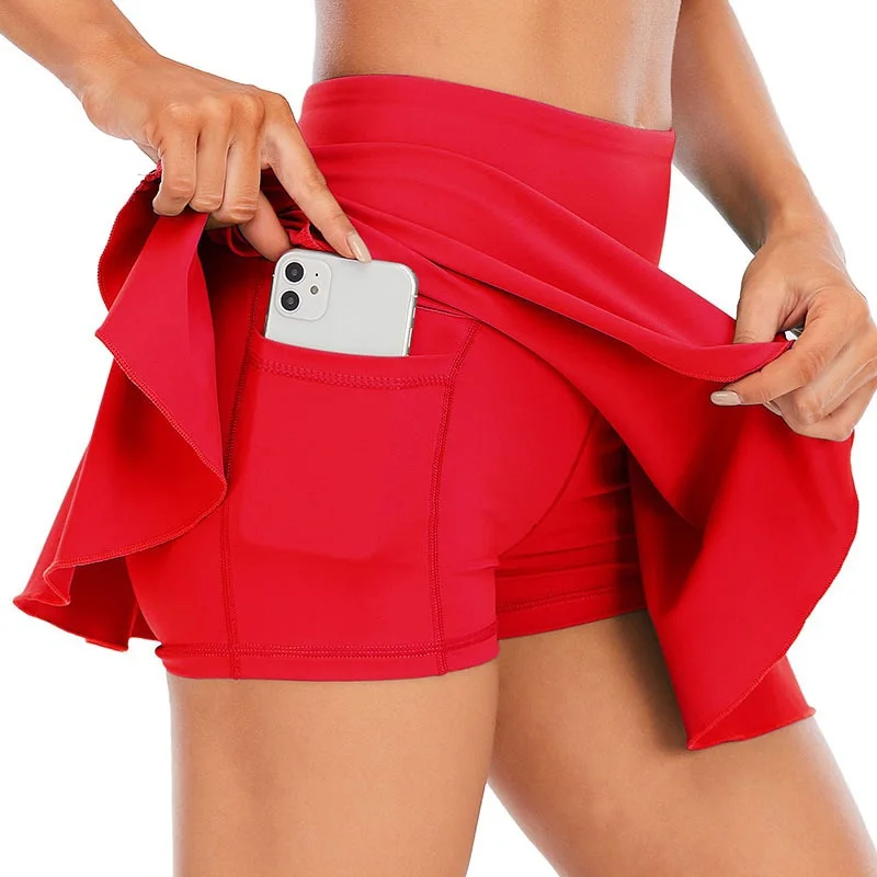 Cloud Hide Tennis Skirts Women Sports Golf Pleated Skirt Fitness Shorts High Waist Athletic Quick Dry Running Short Sport Skort