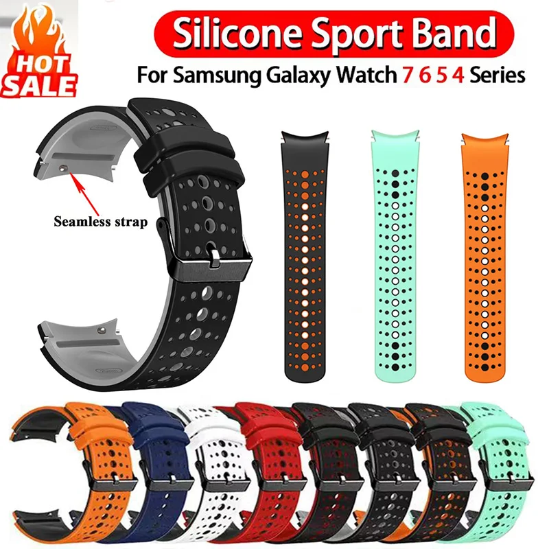 لسامسونج غالاكسي ساعة 7 44 مللي متر 40 مللي متر العصابات غالاكسي ساعة 6 5 برو 6 الكلاسيكية 43 مللي متر 47 مللي متر 4 42/46 مللي متر منحني نهاية سيليكون سوار