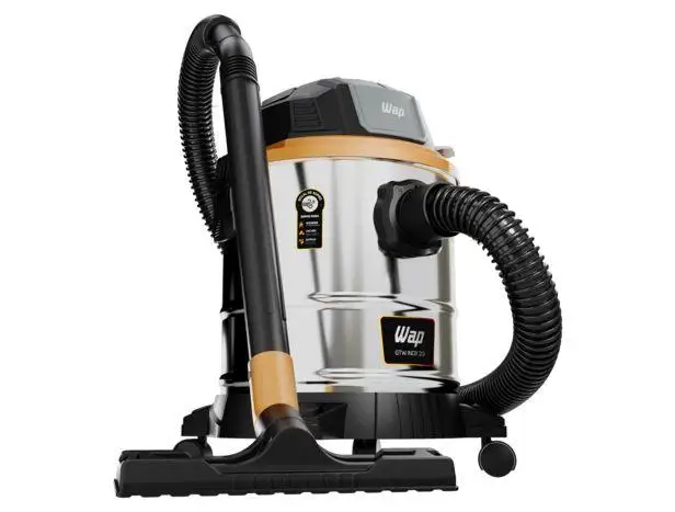Wap Wet and Dry Vacuum Cleaner with Hepa Filter 1900W Gtw Inox 20I Inox and Black Fw010265 - 110V