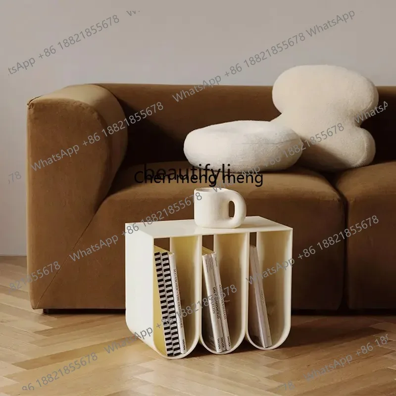 new Acrylic Magazine Shelf for Living Room, Simple Floor Storage, Modern Shelf for Books, Newspapers and Materials, Coffee Table