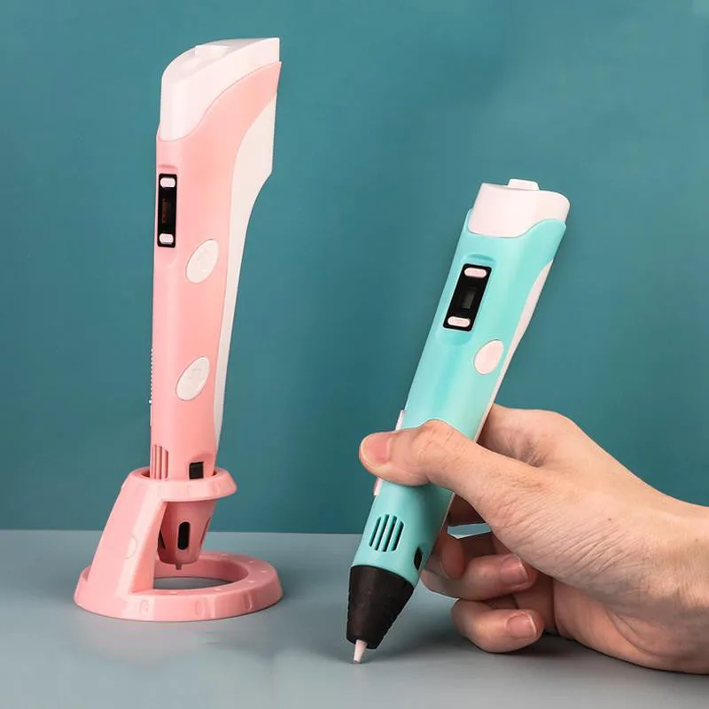 Stylo d'impression 3D pour enfants, jouet électronique pour enfants, bricolage, dessin créatif, artisanat d'art 3D, accessoire d'impression, éducation drôle, cadeau d'anniversaire