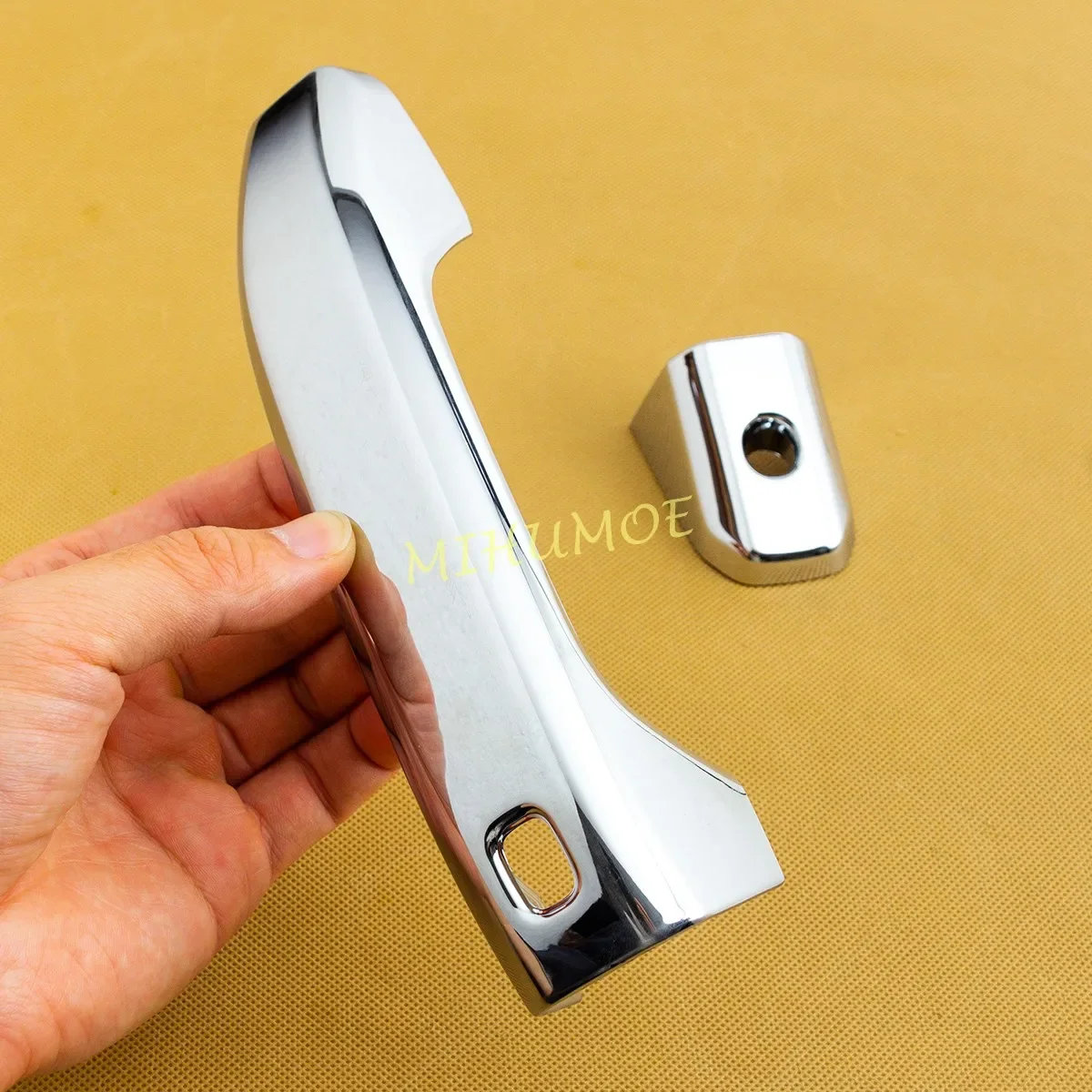 2 الذكية ثقب المفتاح كروم غطاء مقبض الباب أنيق ل سيلفرادو كولورادو تاهو الضواحي جي إم سي سييرا 1500 2500HD 3500HD كانيون #3