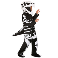 Boys Skeleton T-Rex Dinosaur Halloween Fancy Dress Up Child World Book Week Outfit Girls Kid Tyrannosaurus Fossil Costume
