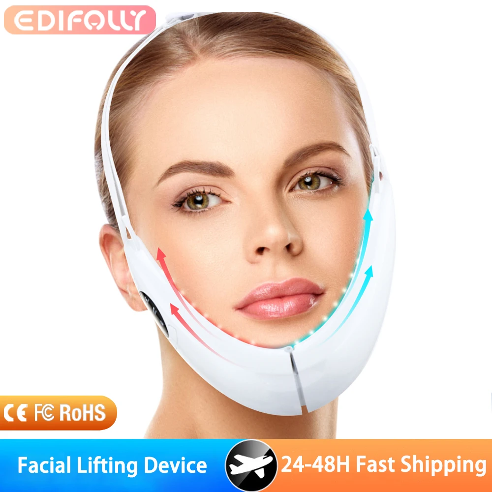EMS مزدوجة الذقن الخامس شكل رفع حزام الوجه رفع مدلك 5 طرق الوجه التخسيس الاهتزاز شد الوجه جهاز العناية بالبشرة #1