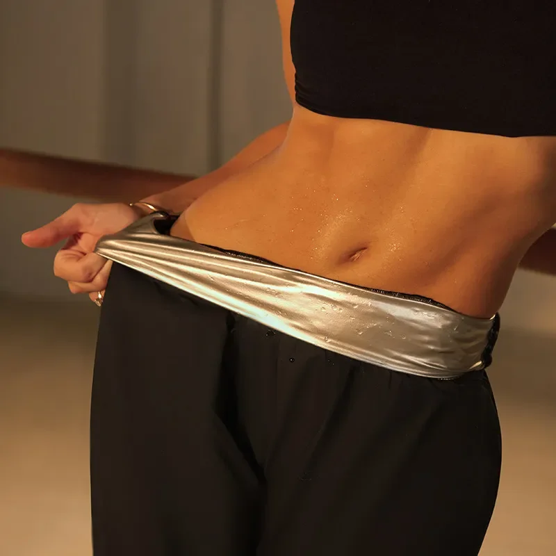 

Брюки для латиноамериканских танцев с высокой талией, влагоотводящие, утягивающие, для тренировок, с серебряным покрытием для сохранения тепла на талии