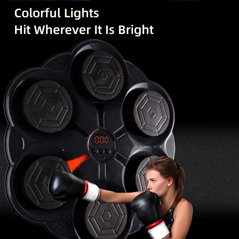 Smart Bluetooth Music Boxing Target Adult Home Fitness Electronic Boxing Wall Target Training Music Boxing Machine For Children