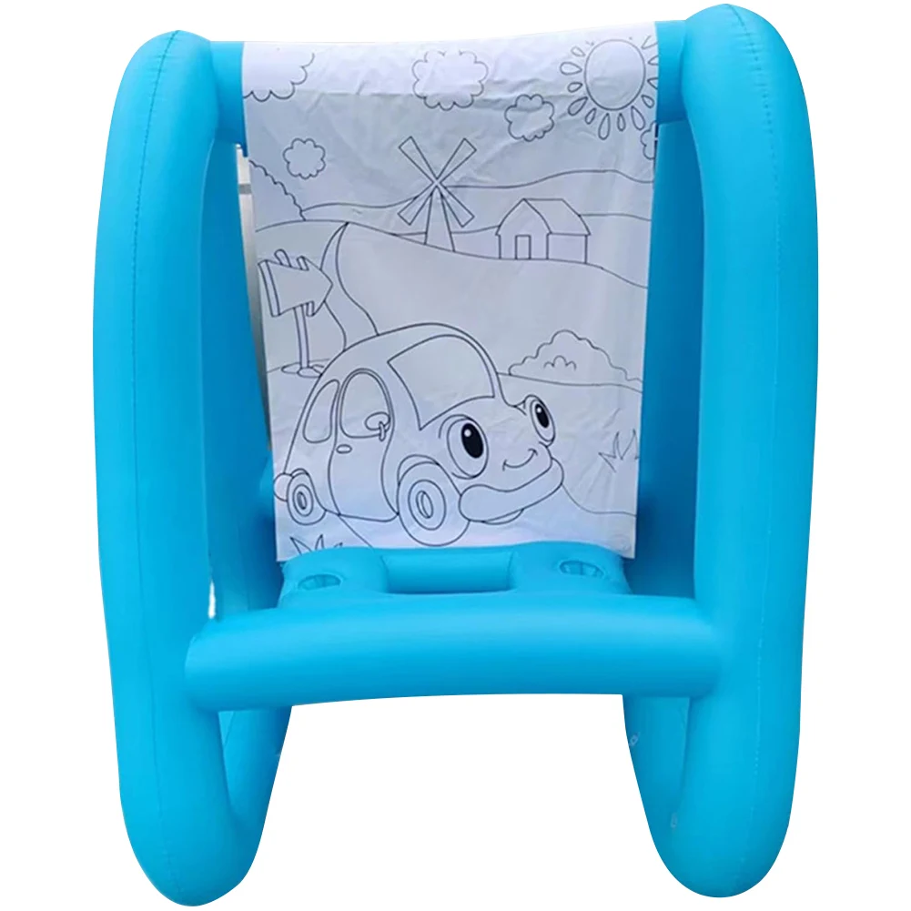 Inflatable Kids Easel PVC Washable Creative Coloring Drawing and Painting Art Easel Reusable Drawing Board for Kids and Toddlers