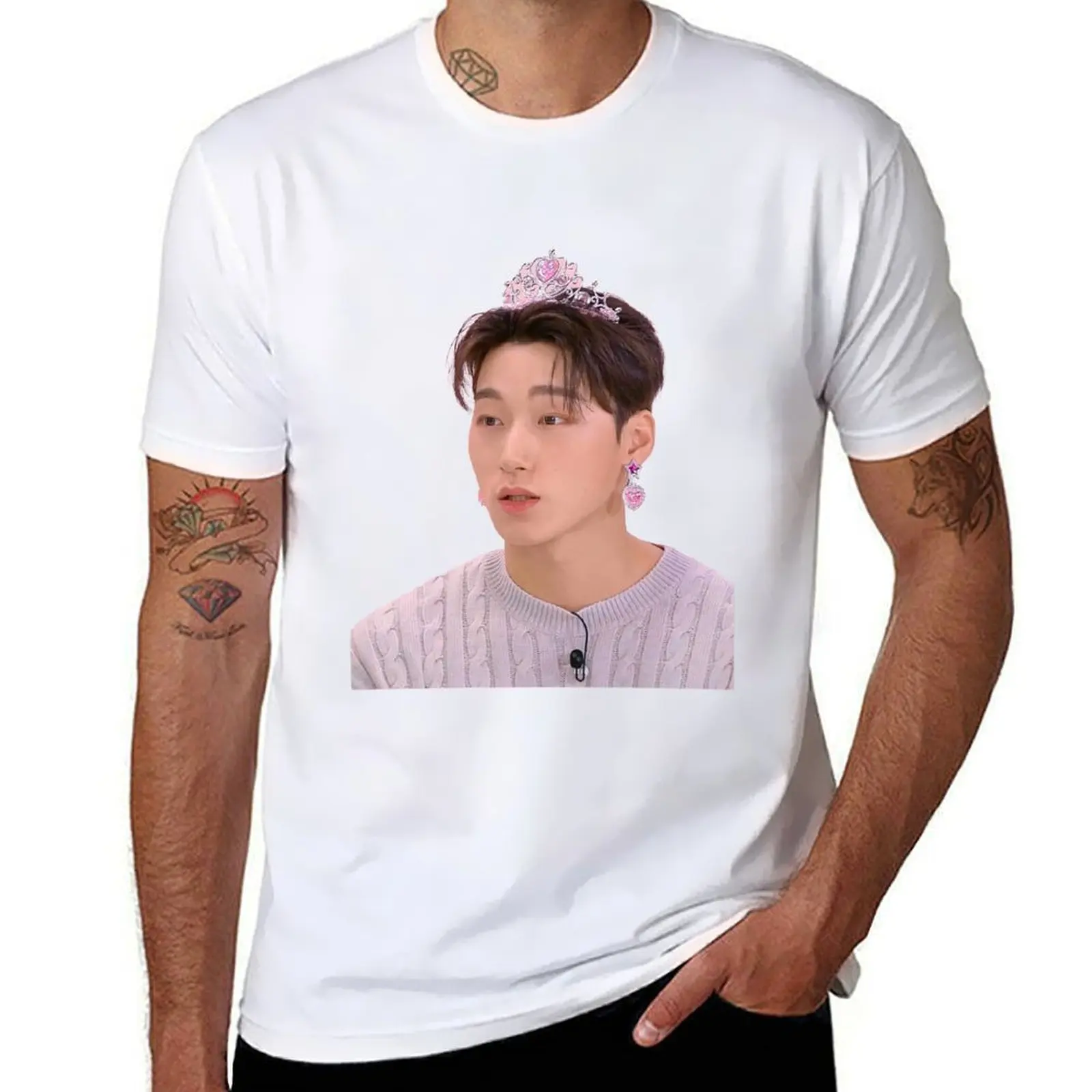 

san ateez T-Shirt t shirts for man slim fit t shirts with prints T-Shirt
