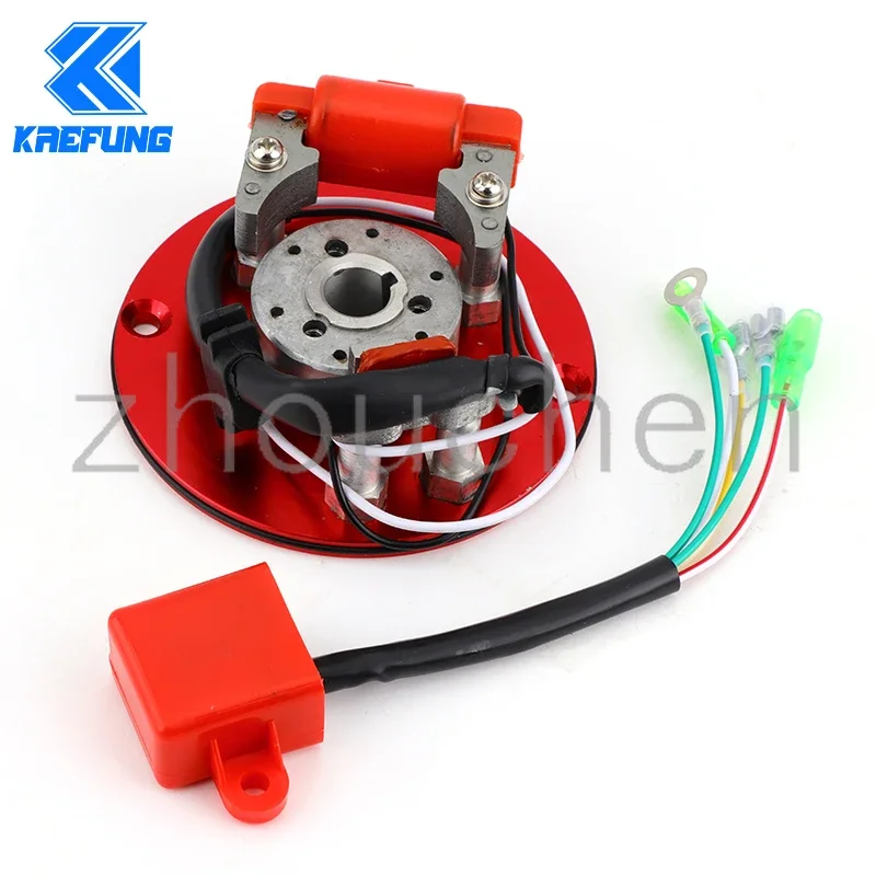 Red Racing Magneto Stator Rotor Ignition CDI Box For Chinese Lifan YX 110cc 125cc 140cc Engine Pit Dirt Motor Bike