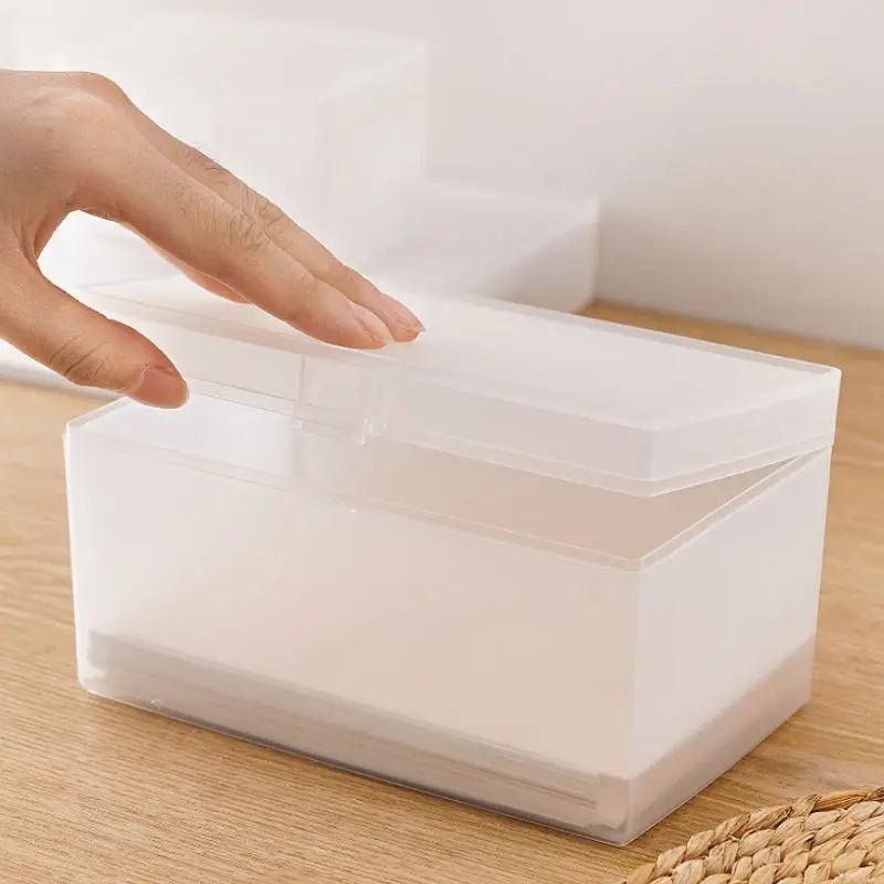 Transparent Plastic Box For Trifles Parts Rectangular Storage Case Translucent Dustproof Jewelry Storage Box Container
