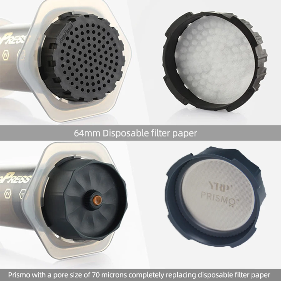 YRP Aeropress/Yuropress Coffee Accessories for Air Press 64mm 350pcs Coffee Filter Paper Prismo Espresso Boosting Accessories