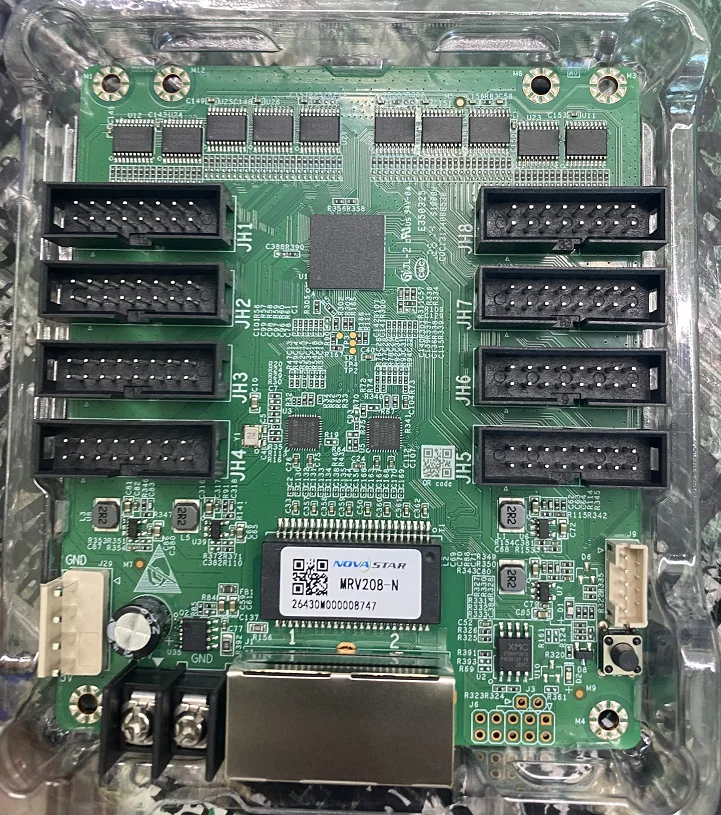 Free Shipping Novastar MRV208-N Full Color LED Video Screen Receiving Card 16Pin 8 Ports Interface 256x256 Pixels For Led Module