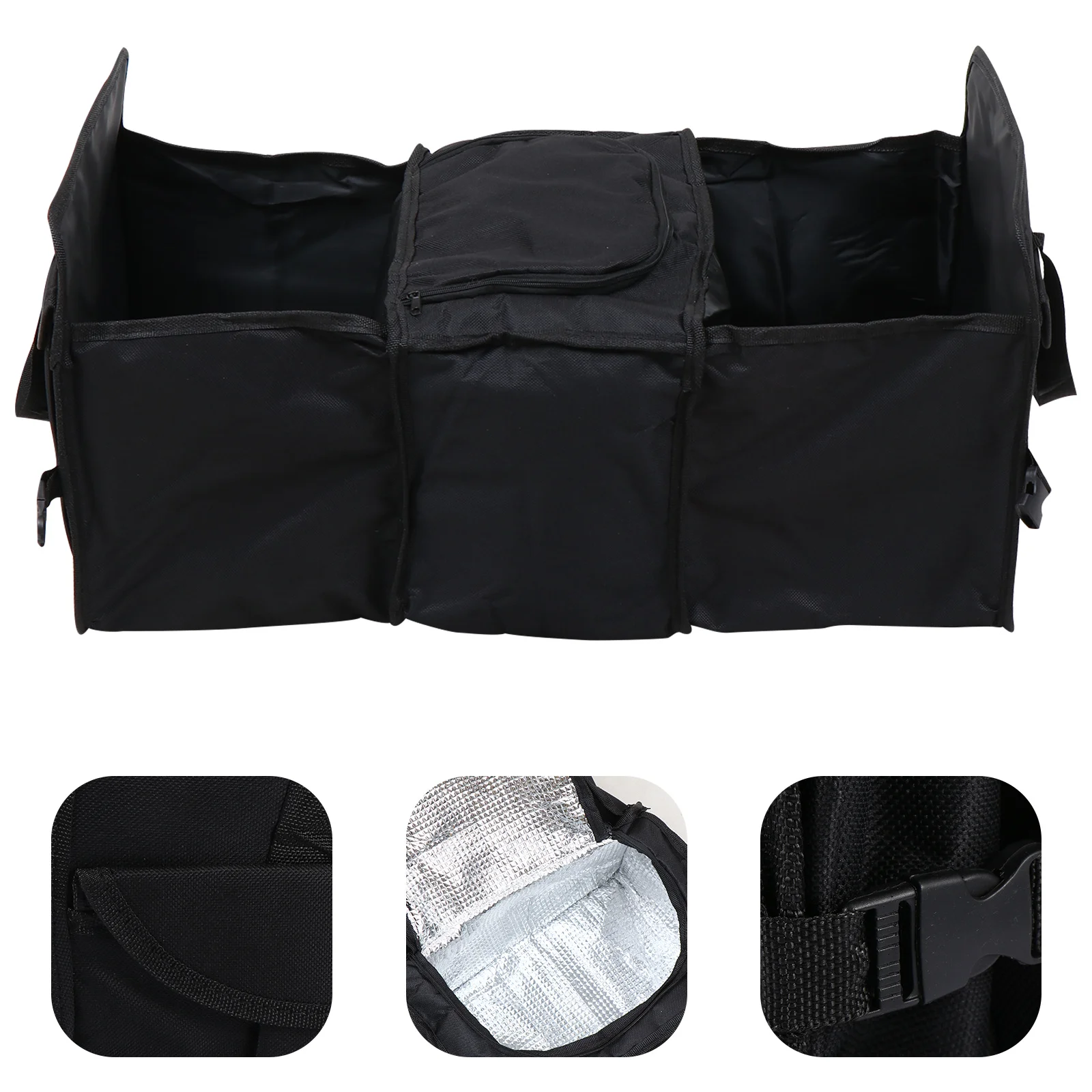 

Foldable Car Trunk Storage Box Durable Oxford Cloth Organizer Large Capacity Vehicle Boot Container For Groceries Drinks