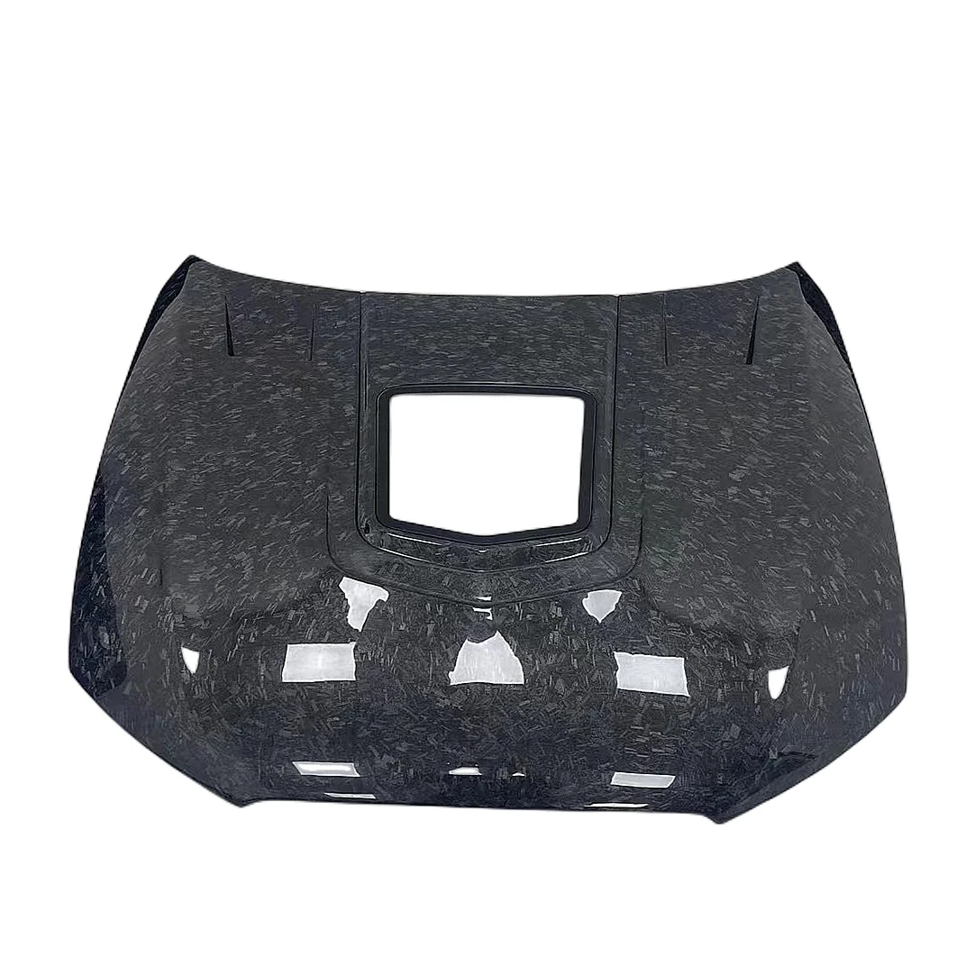 

Прозрачный капот из кованого углеродного волокна в стиле IMP для Audi A6 S6 RS6 2012-2018, комплект обновления, крышка клапана двигателя