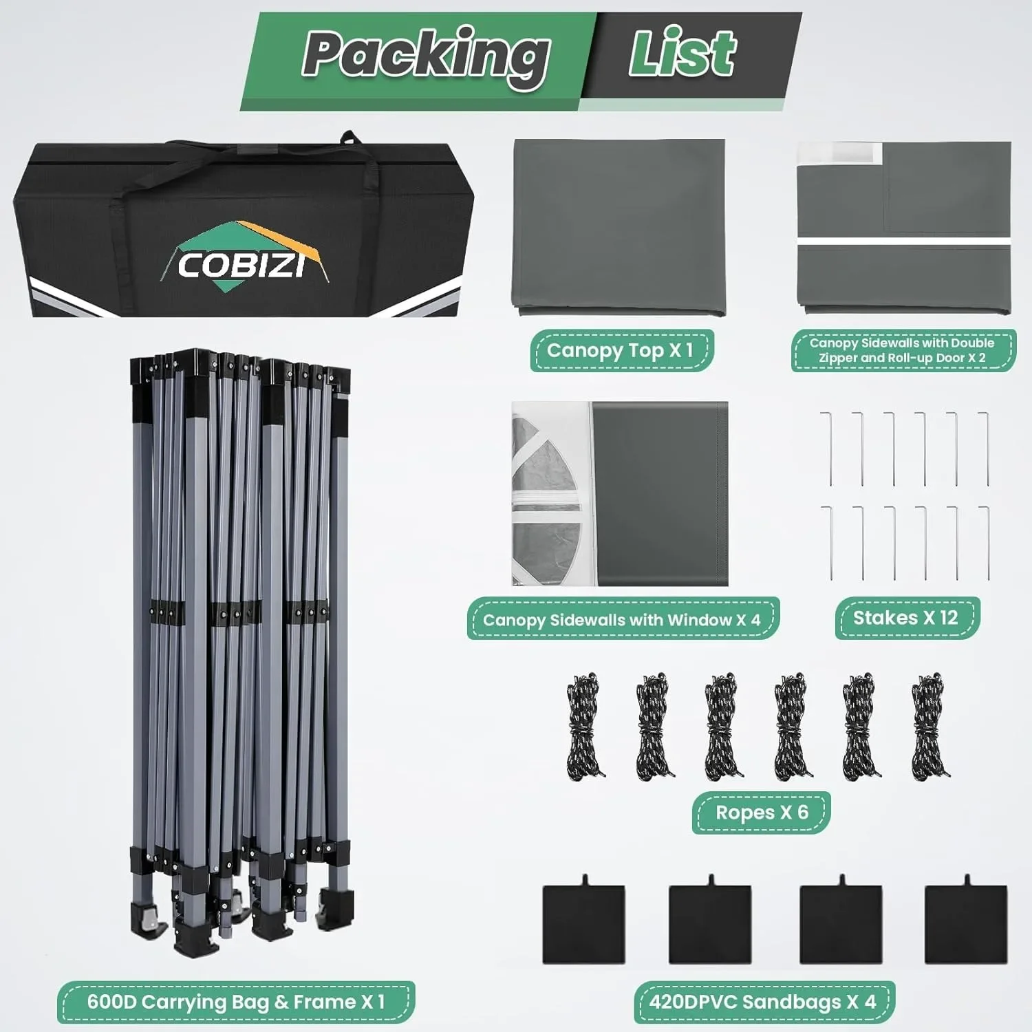 خيمة حفلات بيضاء كبيرة مع جدران جانبية قابلة للإزالة وفتحة تهوية. مثالية لحفلات الزفاف الخارجية وحفلات الحديقة. مقاوم للماء