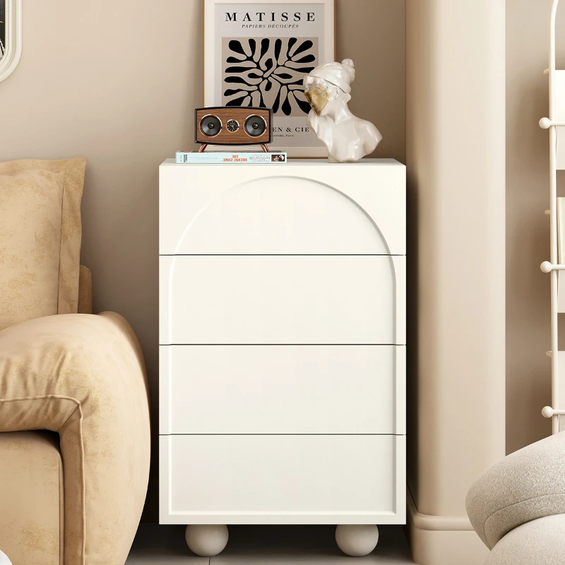 

Cream wind small apartment living room bedroom storage wall sofa storage chest of drawers