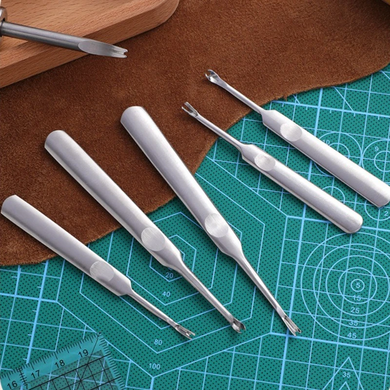 

Металлический простой набор инструментов для кожи Groover V-образного типа U-образного типа для искусственной кожи своими руками, обрезки и обработки канавок