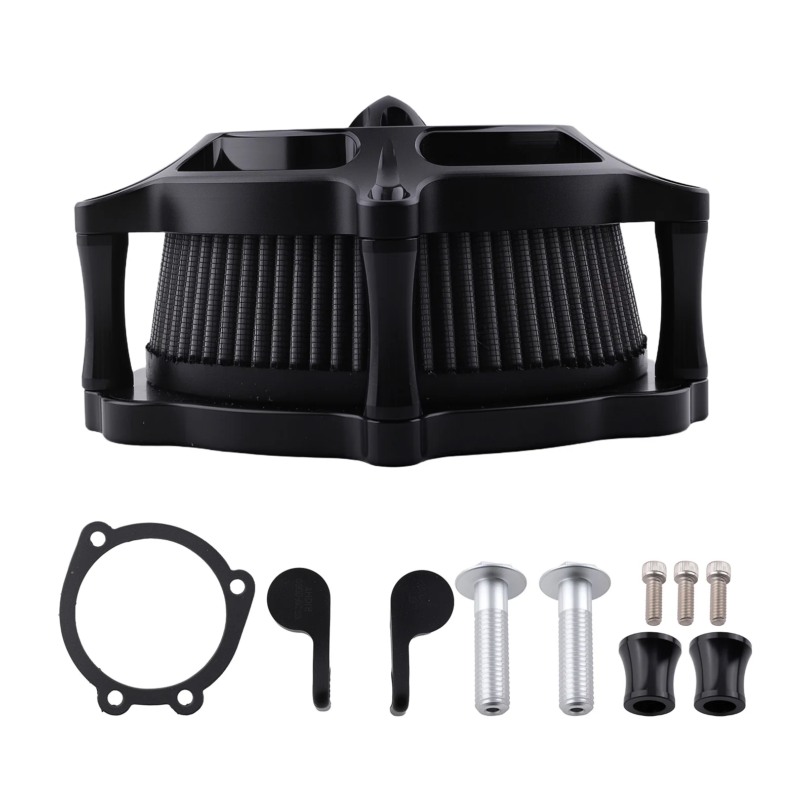 

Air Cleaner Intake Filter System for Harley XL Sportster 04-2023 Black Aluminum