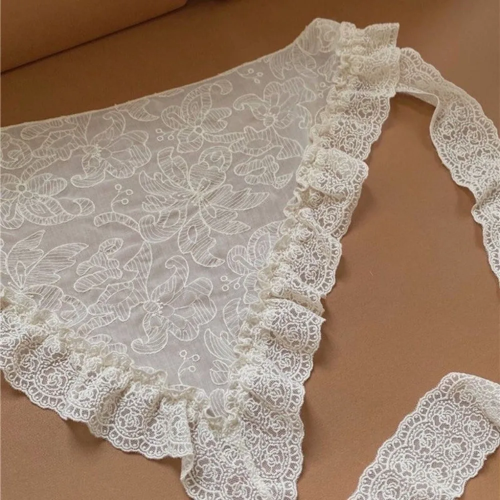 Minigonna in pizzo alla moda con finiture in pizzo con volant Decorazione jeans Tenda per il culo Accessori per abbigliamento Grazioso grembiule Gonna avvolgente Estate