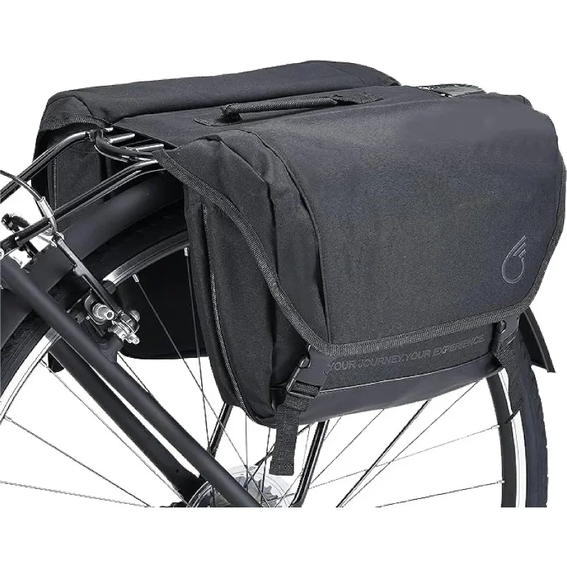 

Dual Sided Bike Bag for Rear Rack, Waterproof Universal Bicycle Double Pannier Storage Bags, Cargo Trunk with Carry Handle