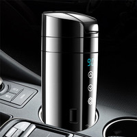 12V 24V Portable Car Heating Cup 400ML Stainless Steel Water Bottle for Thermal Temperature Kettle Coffee Tea Milk Heated Mugs