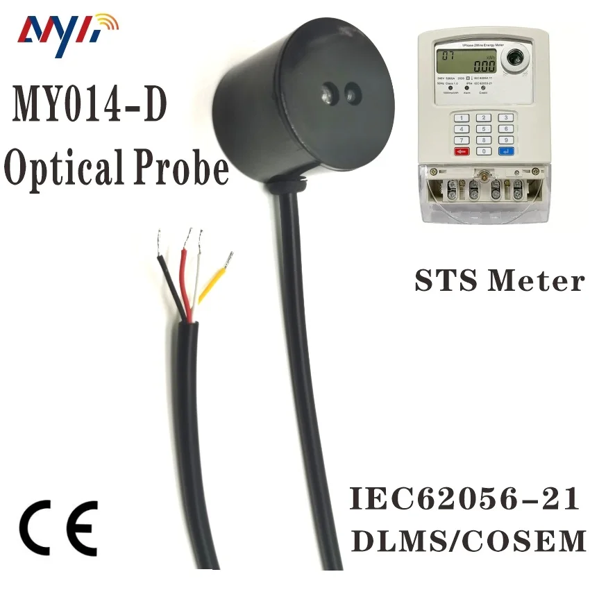 TTL IR الأشعة تحت الحمراء ضوء IEC1107 DLMS ثنائية الاتجاه الاتصالات كيلوواط ساعة متر الكهرباء والغاز التعريفة متر TTL البصرية التحقيق