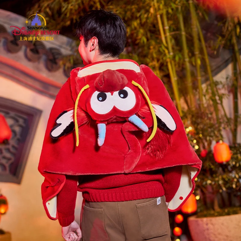 Original Shanghai Disney 2024 New Year Mushu Dragon Winter Year of the Dragon Warm Blanket Gift Park Flagship Store