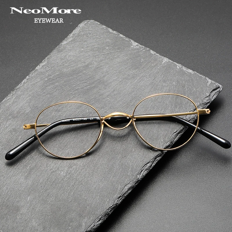 

Fashion High-quality Titanium Glasses Without Nose Pads Light Optical Prescription Progressive Glasses Frame Myopia Eyeglasses