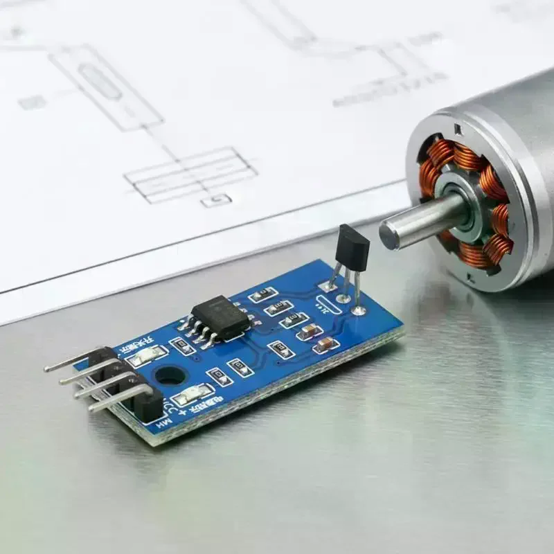 Hall Sensor Motor Speed Measurement Module 3144E Single Open Circuit Speed Sensor 3144 Count Sensor A3144 Board A3144E