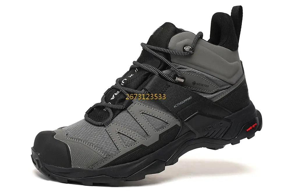 X Ultra 4 GTX zapatos de senderismo de corte medio, resistentes al desgaste, zapatos de senderismo al aire libre para hombres y mujeres