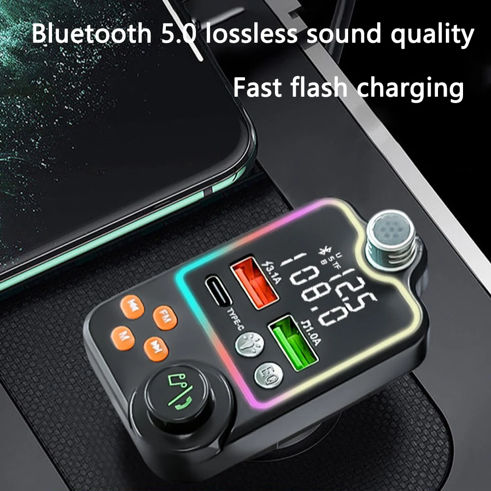 Super Car Charger Q15, Reproductor MP3 Bluetooth, Manos Libres, Ecualizador, Encendedor de Cigarrillos para Coche