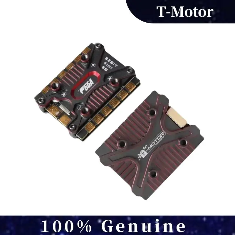 T-Motor F66A 20x20 มม.4in1 ESC 66A BLHeli32 3-6S สำหรับโดรนแข่งเอฟพีวี,ดีช็อต 1200 32 บิตกันน้ำ,การออกแบบที่กะทัดรัดเป็นพิเศษ