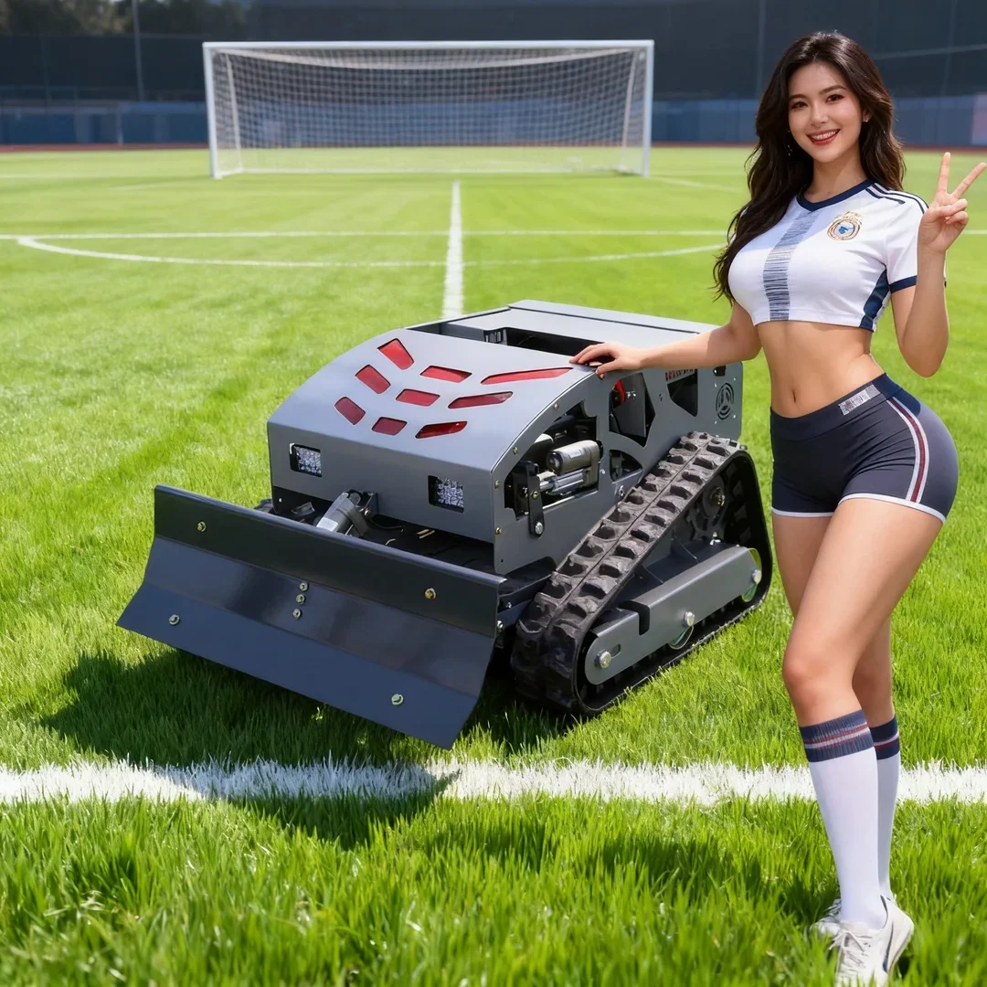 

Customized CE EPA Euro Certified Commercial Lawn Trimming Mower Remote E-Start Easy Operate Home Lawn Mower Free Snow Shovel