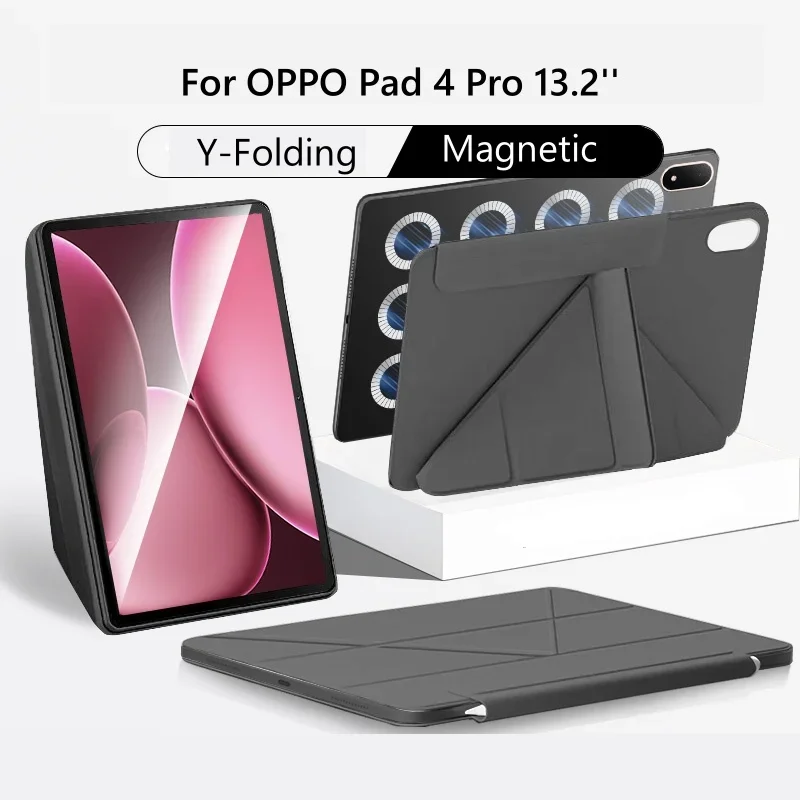 

Смарт-чехол для OPPO Pad 4 Pro, 13,2-дюймовый ультратонкий магнитный съемный чехол для OPPO Pad4 Pro 13,2 дюйма, новый чехол для планшета 2025 года