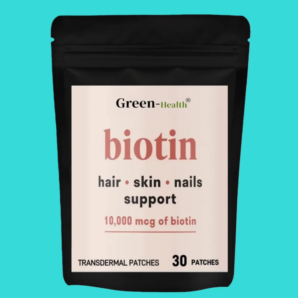 

30-летние прозрачные пластыри с биотином для роста волос, ухода за волосами, кожи и ногтей