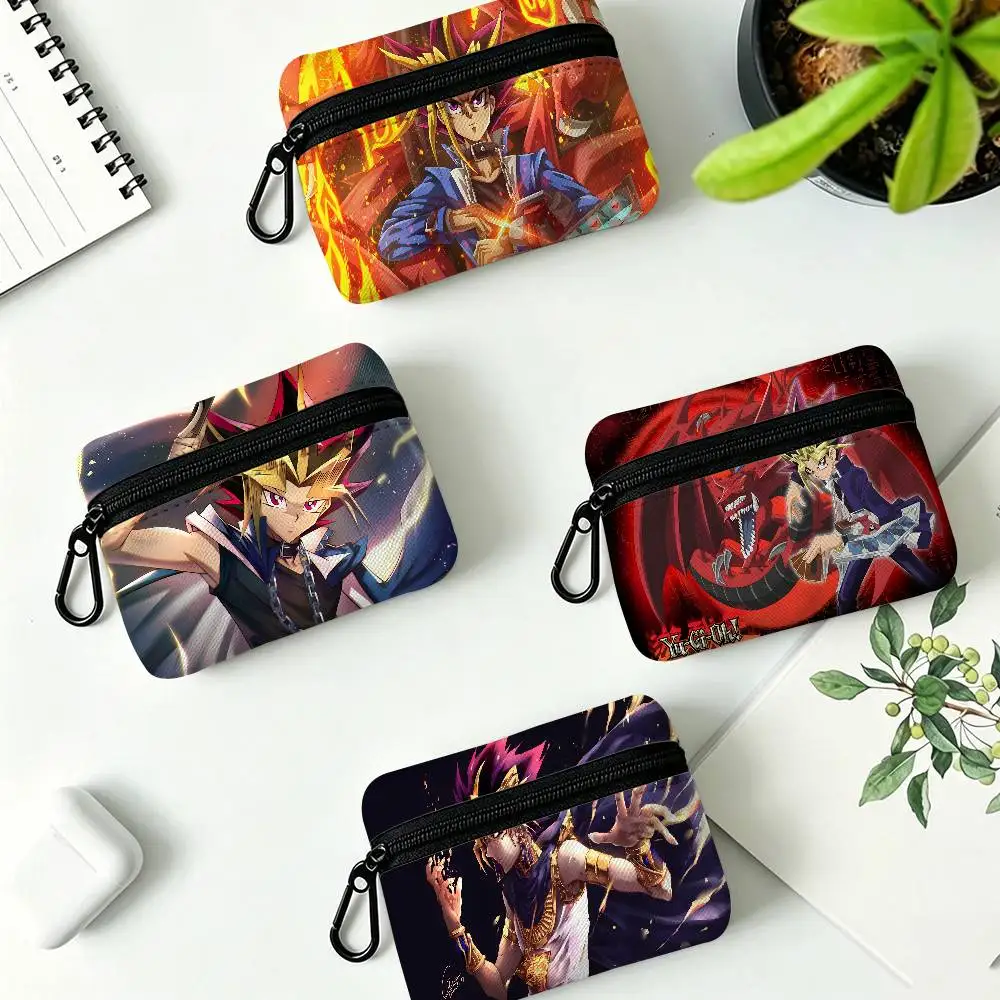 Y-Yu-Gi-Oh-Master Duel-Fantasy Wear-resistant Oxford Cloth Coin Purse Portable Backpack Hanging Card Storage Bag