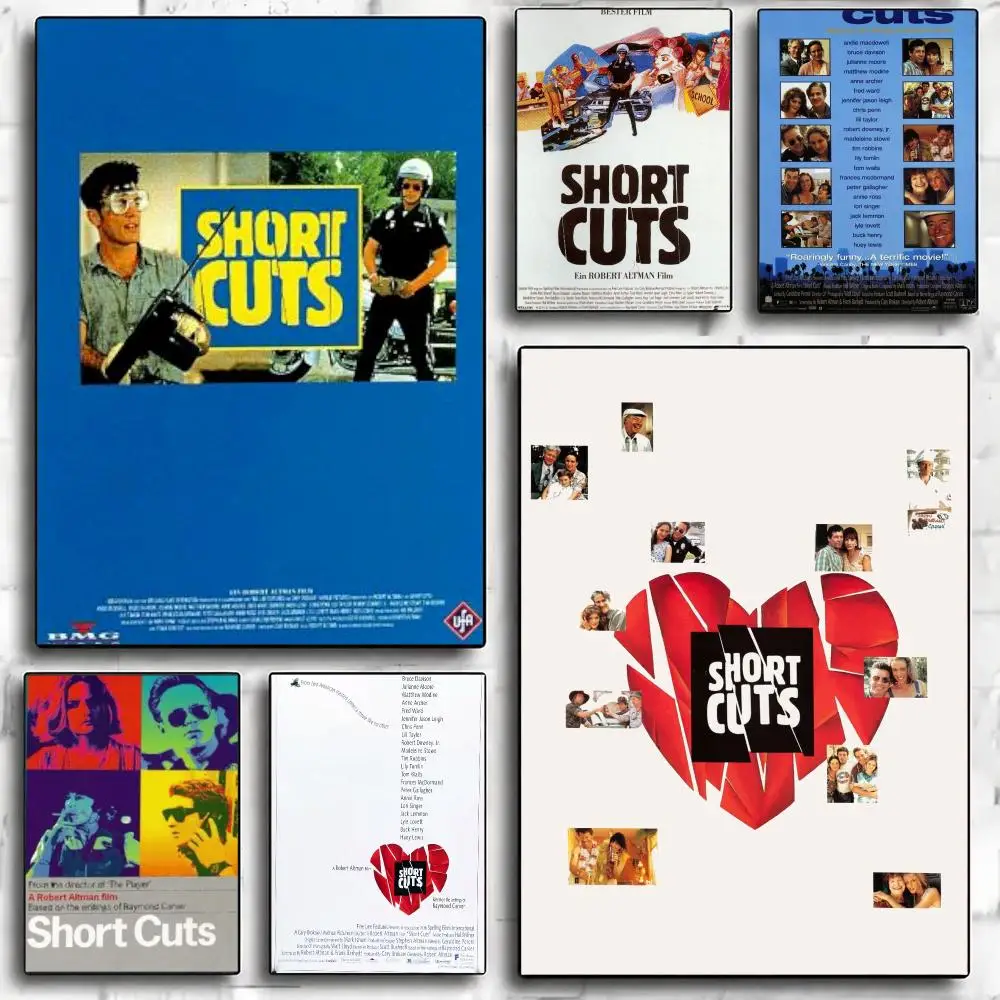 classic movie S-Short Cuts-S Poster Minimalist Wall Sticker for Cafe Office Bar Home Decor and Gift