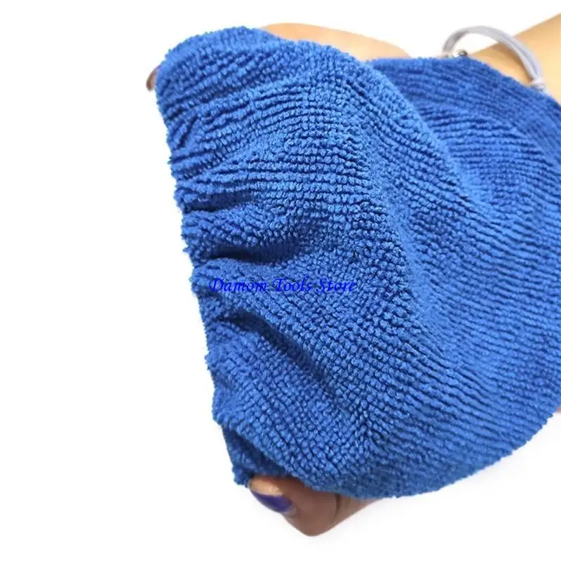 57be 10pcs 9 đến 10 Buffing Microfibre màu xanh bao gồm miếng đệm Bonet Bonet Polishing Polishing Wax