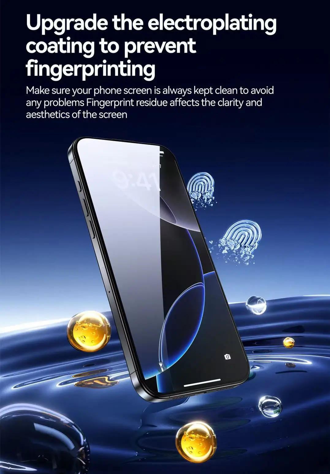 Displayschutz aus gehärtetem Glas für iPhone 17/16/15 Pro, Gorilla, staubfrei, Vollbild-Shatter-Schutz – Detail 6