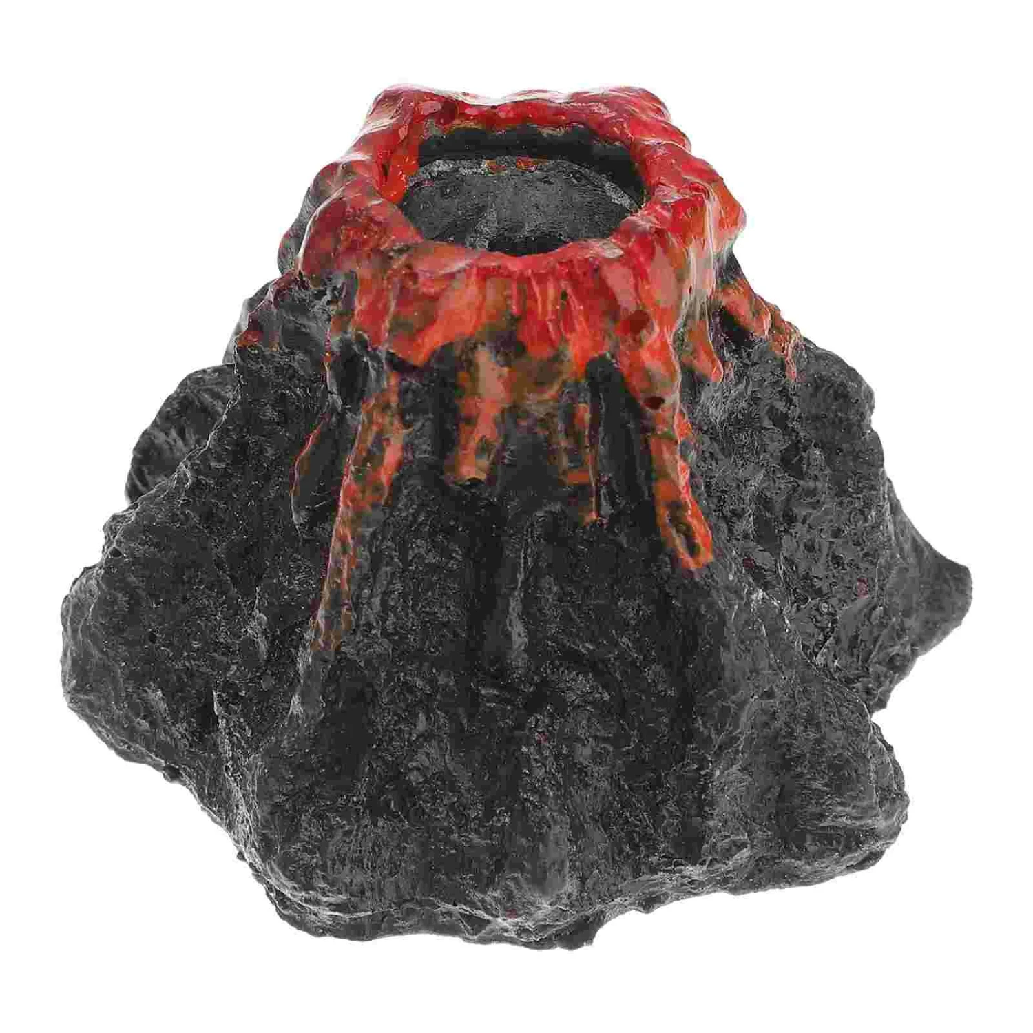 Volcanic Red Aquarium Ornament, Stunning Volcano Tank Decoration for Your Aquarium, Unique Aquarium Air Tank Feature