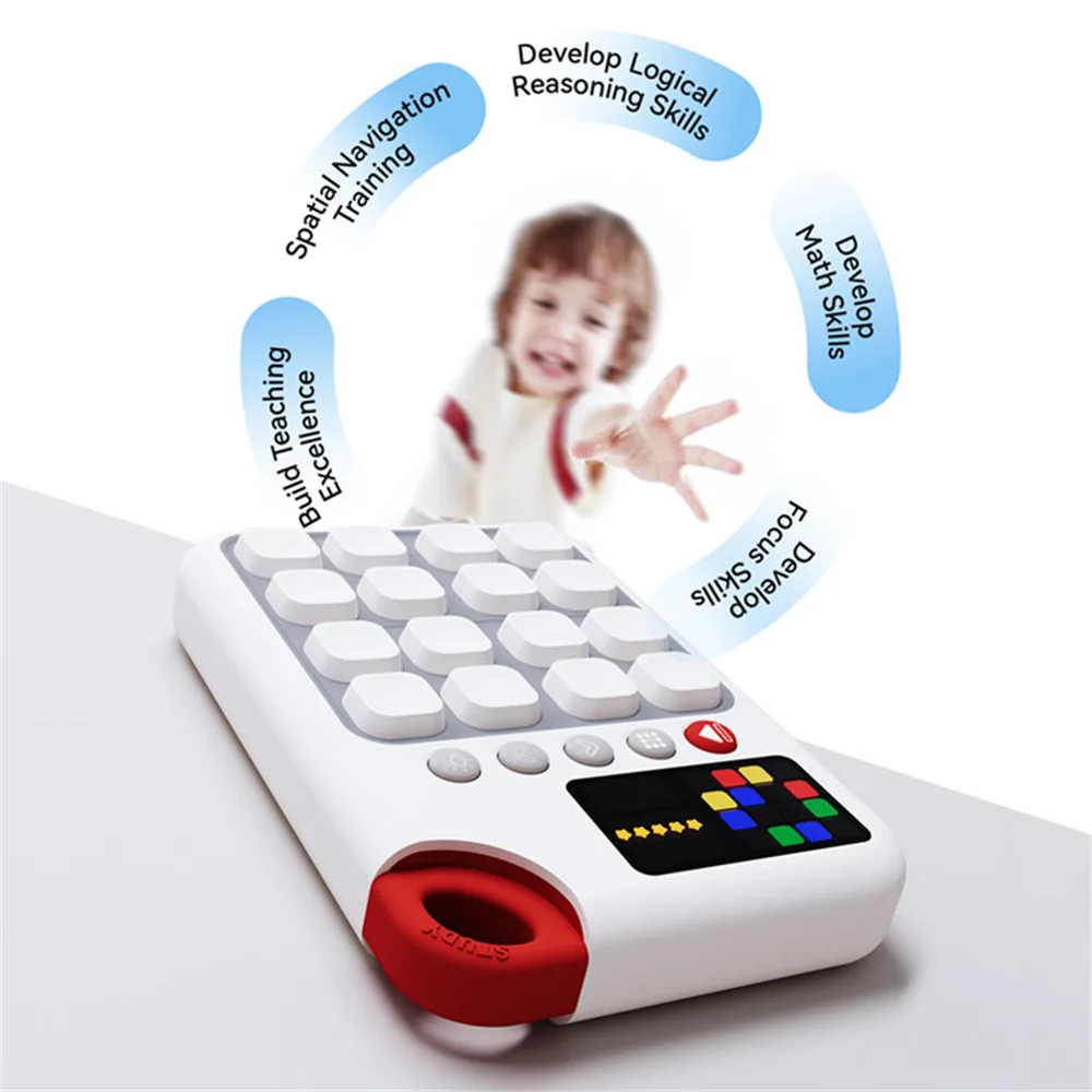 4 × 4 スマートデジタル数独トレーナー自動チェック機能ゲームコンソール子供のための感覚教育おもちゃ 500 レベルメンタル